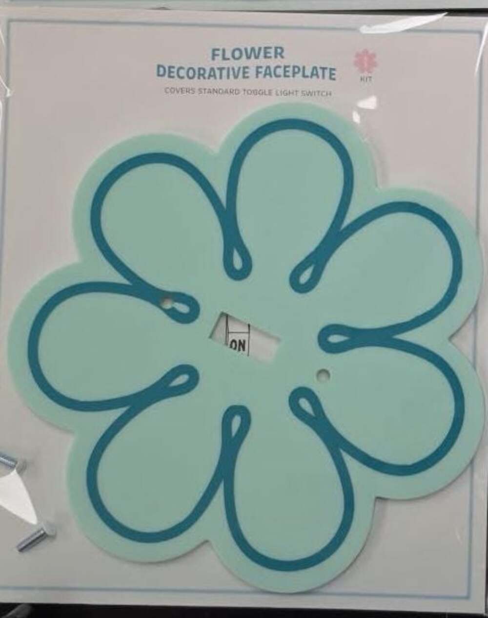 Flower Decorative Faceplate Kit Covers Standard Toggle Light Switch